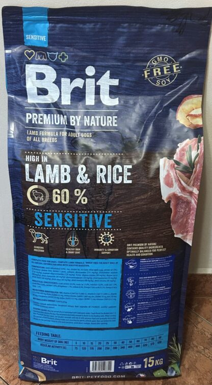 Brit Premium by Nature Sensitive Lamb 15kg - Image 2